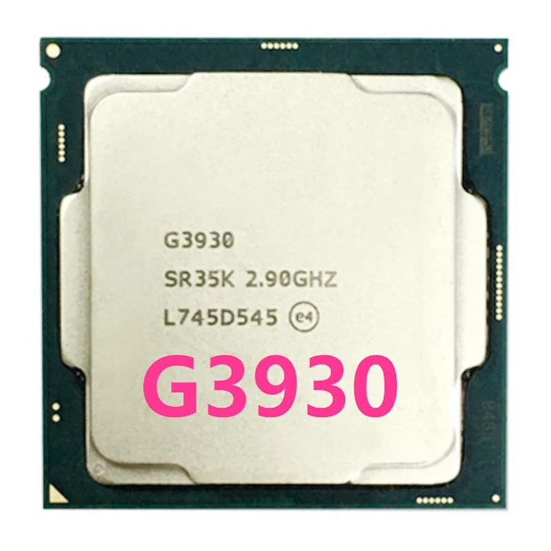 

Процессор G3930 LGA 1151 2,9 ГГц двухъядерный двухпотоковый ЦПУ процессор 2 Мб 51 Вт для Celeron