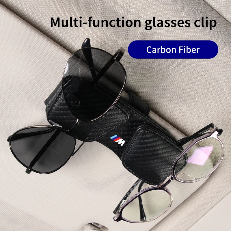 Автомобильный клетчатый держатель для очков чехол хранения карт BMW E46 E90 E60 F10 E39 F30