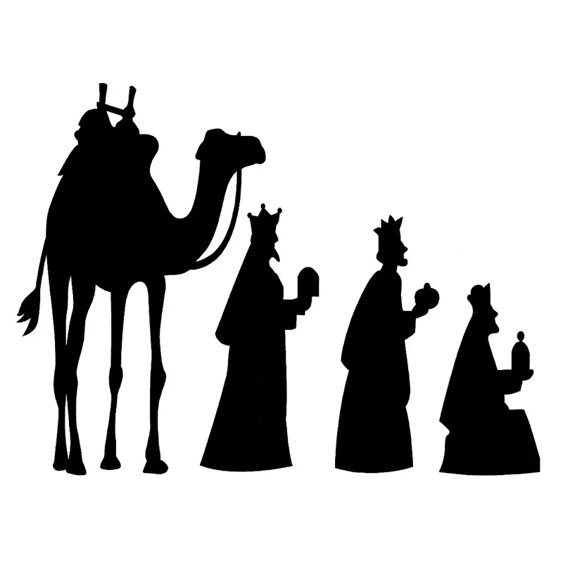 

Christmas Camel3 Wise Men Cartoon High Quality Car Sticker PVC Fashion Auto Decoration Waterproof Decal Customizable 18cm*13cm
