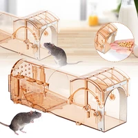new humane mouse trap self locking rodent trap kids and pets safe reusable rodent cage for indoor outdoor rat catcher control