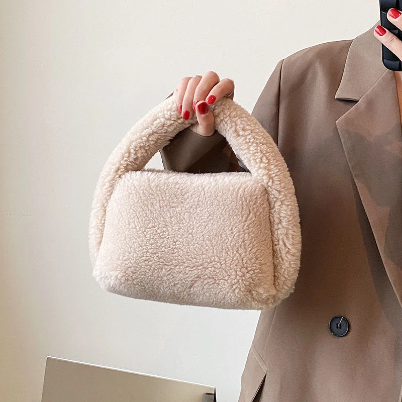 

Женские сумки, зимние новые трендовые дизайнерские сумки через плечо, пушистые сумки-тоуты, роскошные брендовые сумки для женщин 2023 Bolsa Feminina