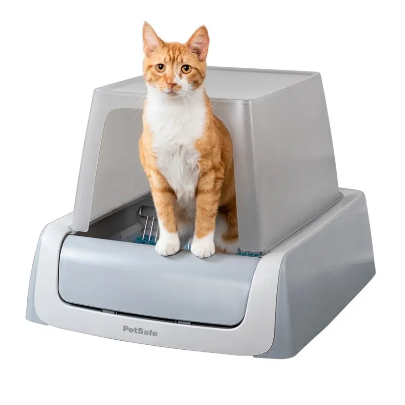 

PetSafe ScoopFree Complete Plus Automatic Self Cleaning Covered Cat Litter Box - Front Entry - Gray