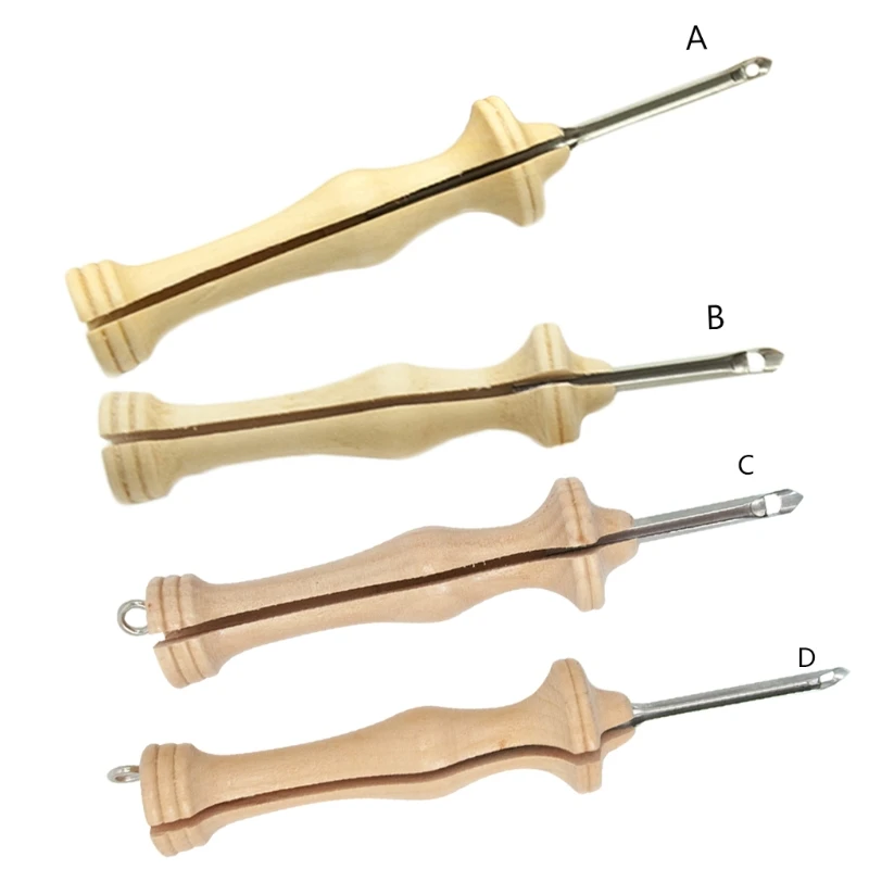 

Перфоратор для вязания и вышивания, игла с деревянной ручкой, рукоделие ткачество для шитья, валяния, поделки, для толстой шерстяной нитки