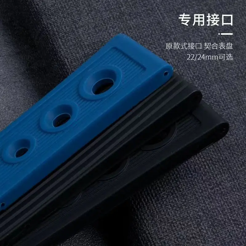 Alternative Rubber Watch Strap For Breitling Super Ocean Avengers Blackbird 22/24mm Silicone Rubber Watch Strap