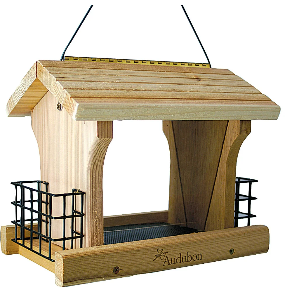 Brown Cedar Grand Chalet Wild Bird Feeder, 14 Lb. Capacity, 1 Pack Bird Cages & Nests