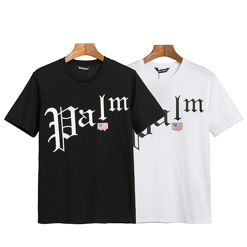 

Palm Angels 22SS Letter Logo PA T Shirt Men and Women Unisex Lovers Fashion Cotton Short Sleeve T-shirt Boyfriend Gift Shirts