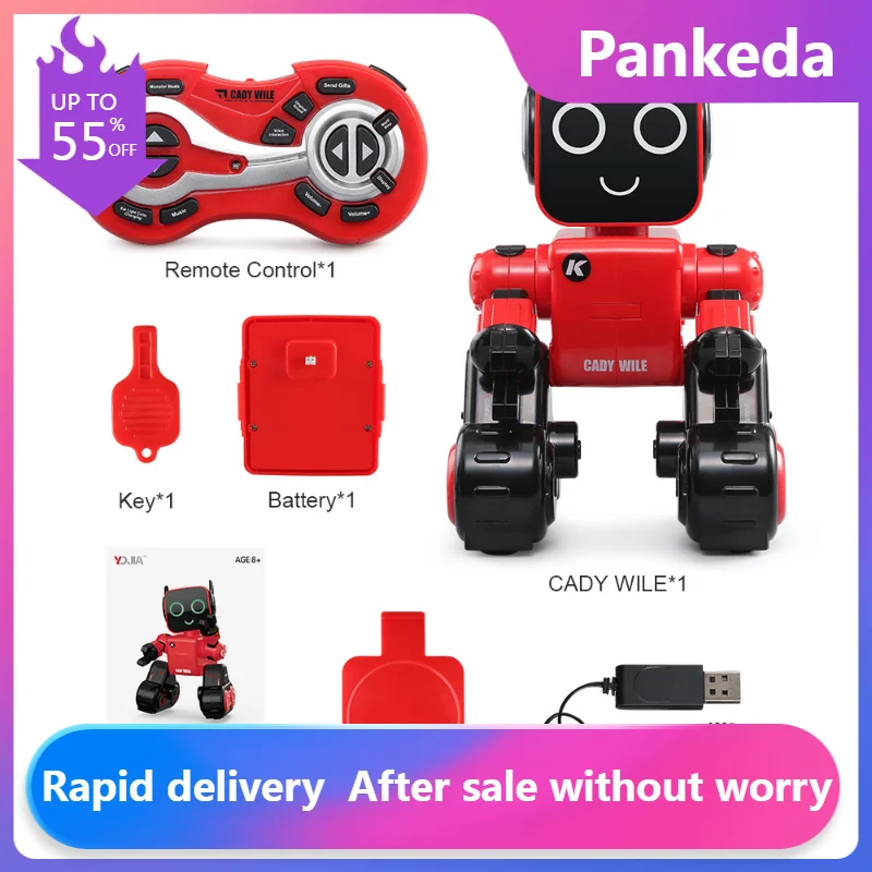 

R4 Smart Robot Intelligent Voice Conversation Programmable Singing Talking Interactive Robot RC Robot for Kids Educational Toy