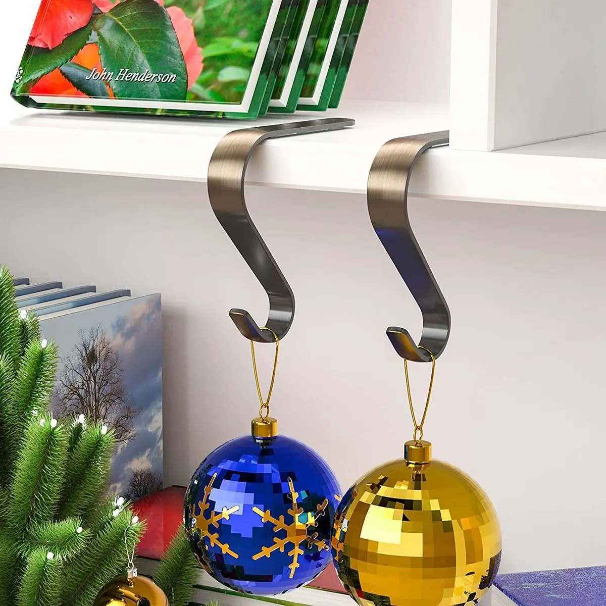 Рождественская гирлянда многофункциональные металлические ручки вешалка для