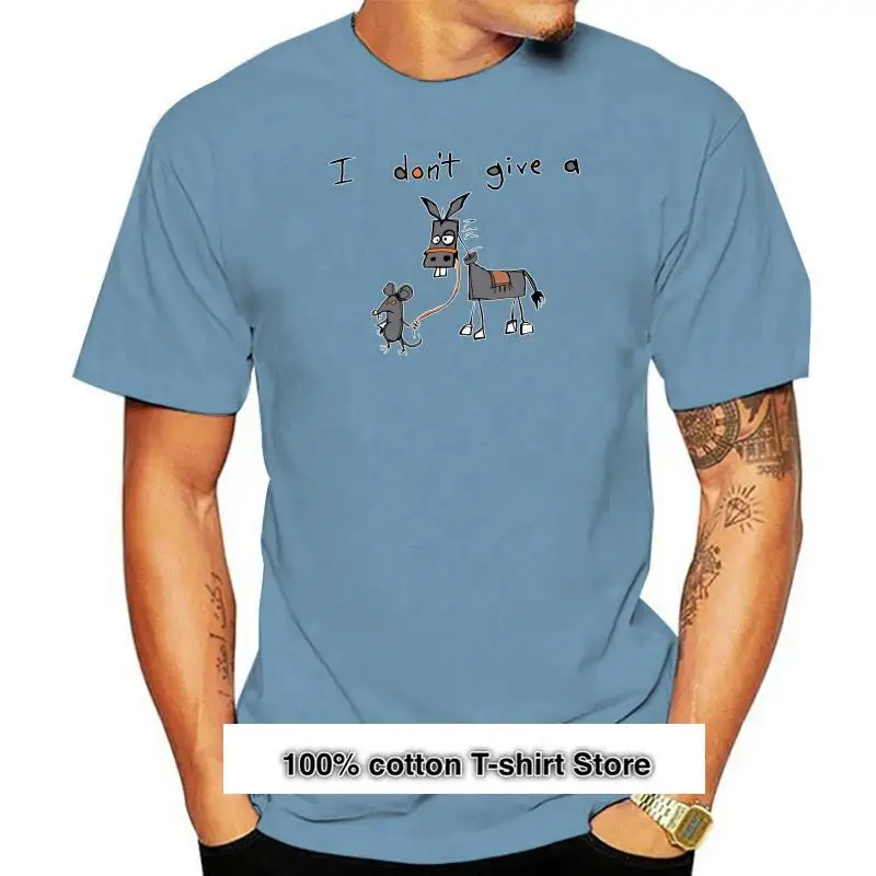 

Camiseta с обзором 100% хлопка для мужчин, camiseta с графическим рисунком I't Give A Rat