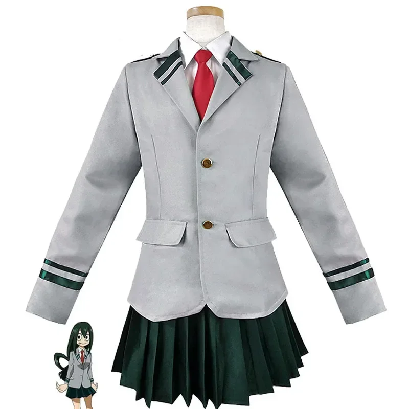 Coslan аниме Boku No Hero Academia My Winiter Uniform Midoriya Izuku Bakugou Katsuki Ochaco Uraraka Косплей Костюм