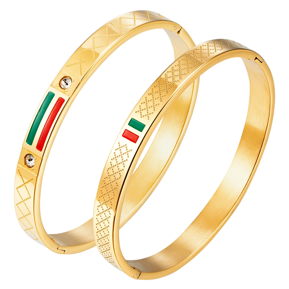 Мужские и женские браслеты ювелирные изделия из нержавеющей стали 304 красный