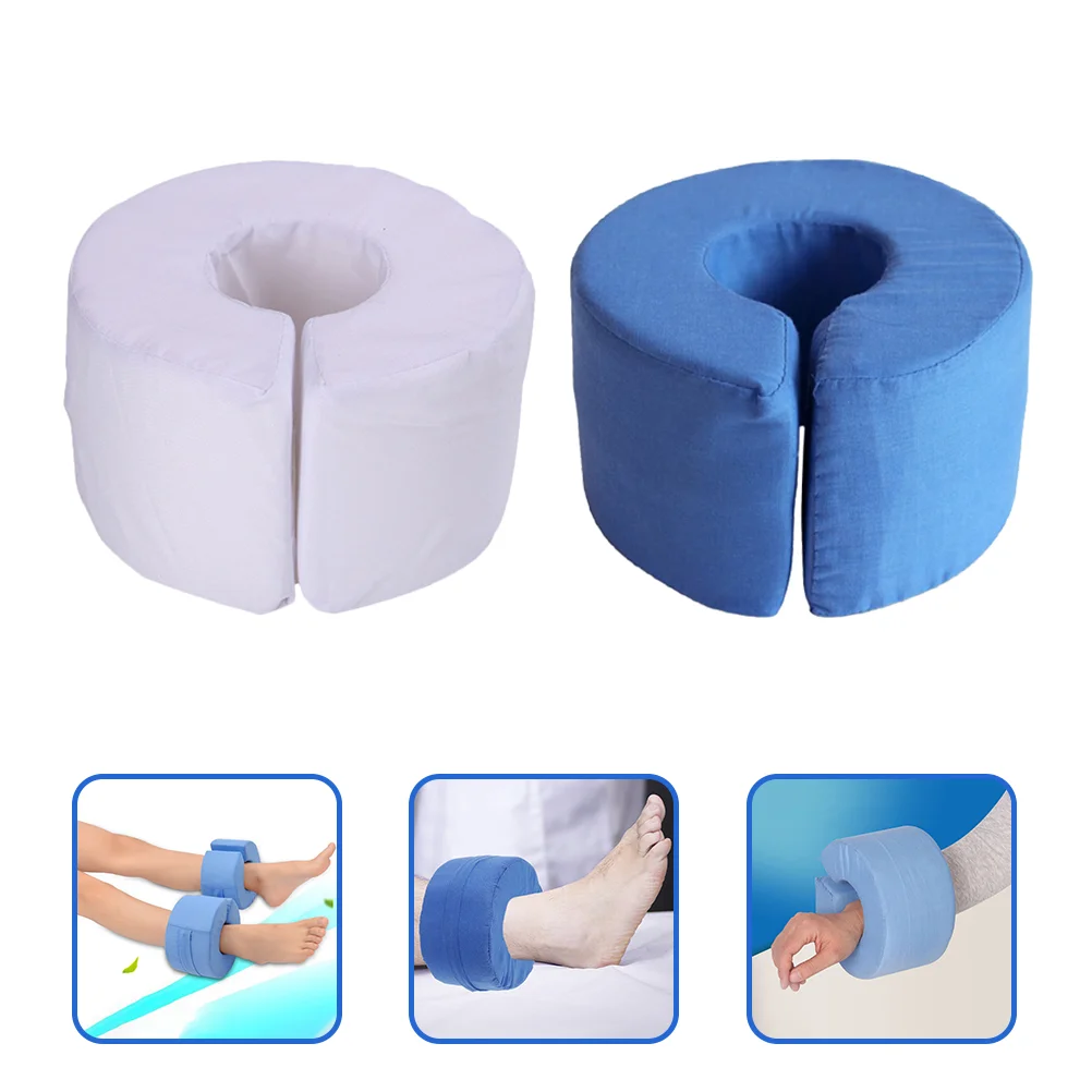 

2 Pcs Foot Care Pad Heel Pillow Elevating Ankle Pillow Floor Mat Wheelchair Heel Pillow Sponge Broken Ankle Pillow