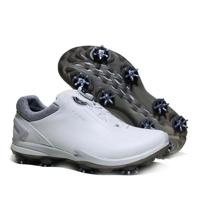 

New button men's golf shoes grip sneakers removable cleats golf shoes fashionable leather breathable men's casual shoes