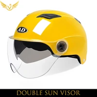 with double sun visor helmets summer motorcycle helmet quality men women electric scooter safety opens equipment
