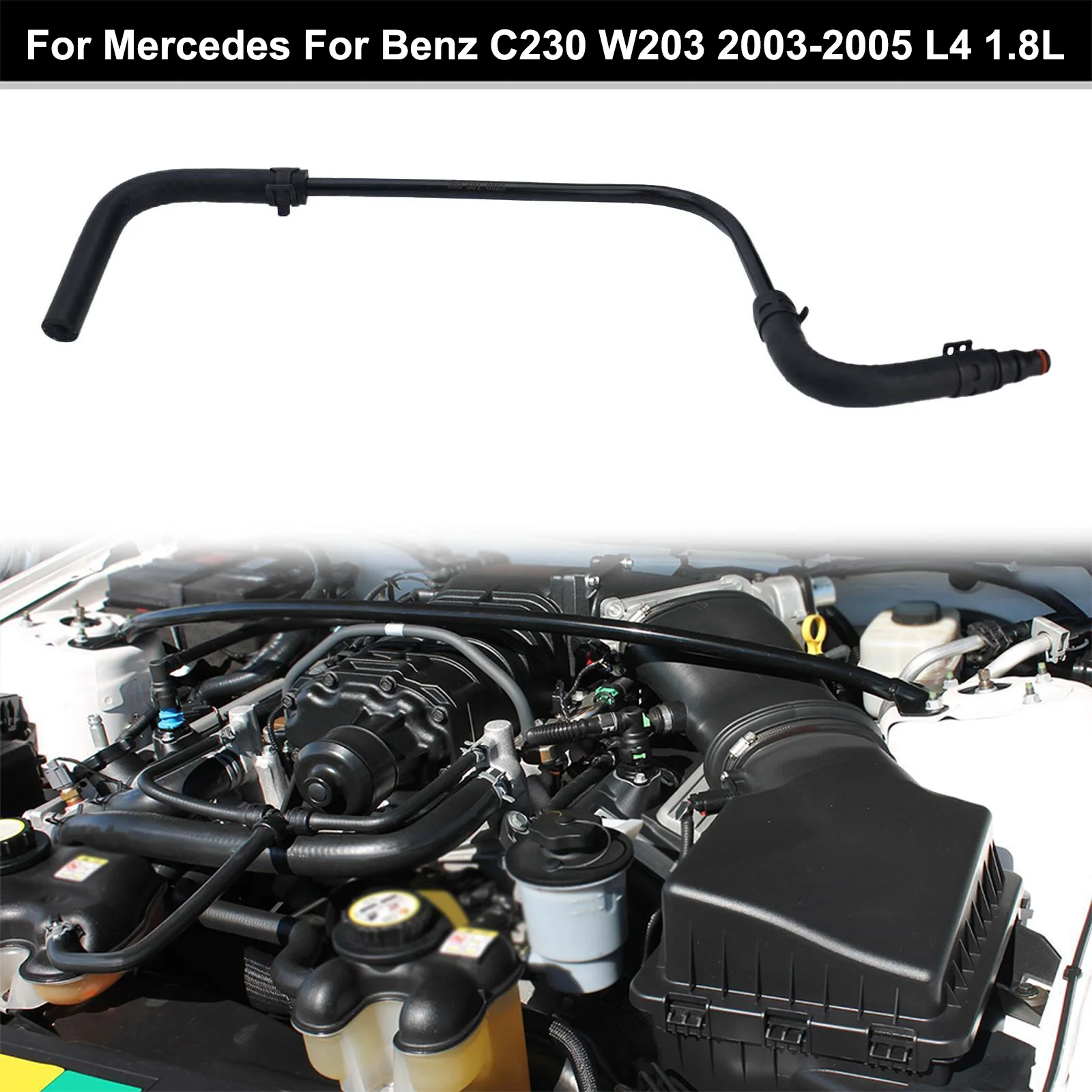 Шланг охлаждающей жидкости двигателя для Mercedes Benz W203 C230 2003 2005 1 8L 2035010025 Отличная