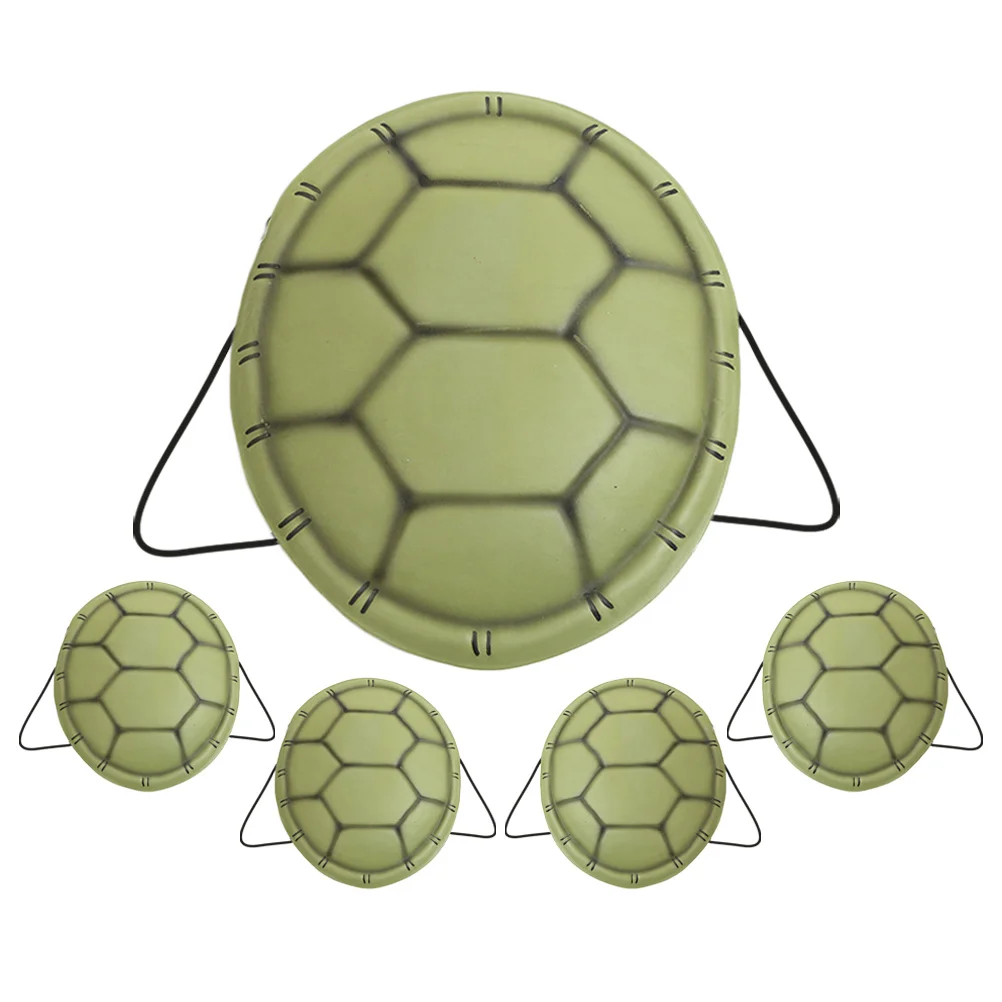 

5 Pcs Simulated Turtle Shell Party Shells Performance Costume Ninja Turtles Eva Cosplay Prop Child