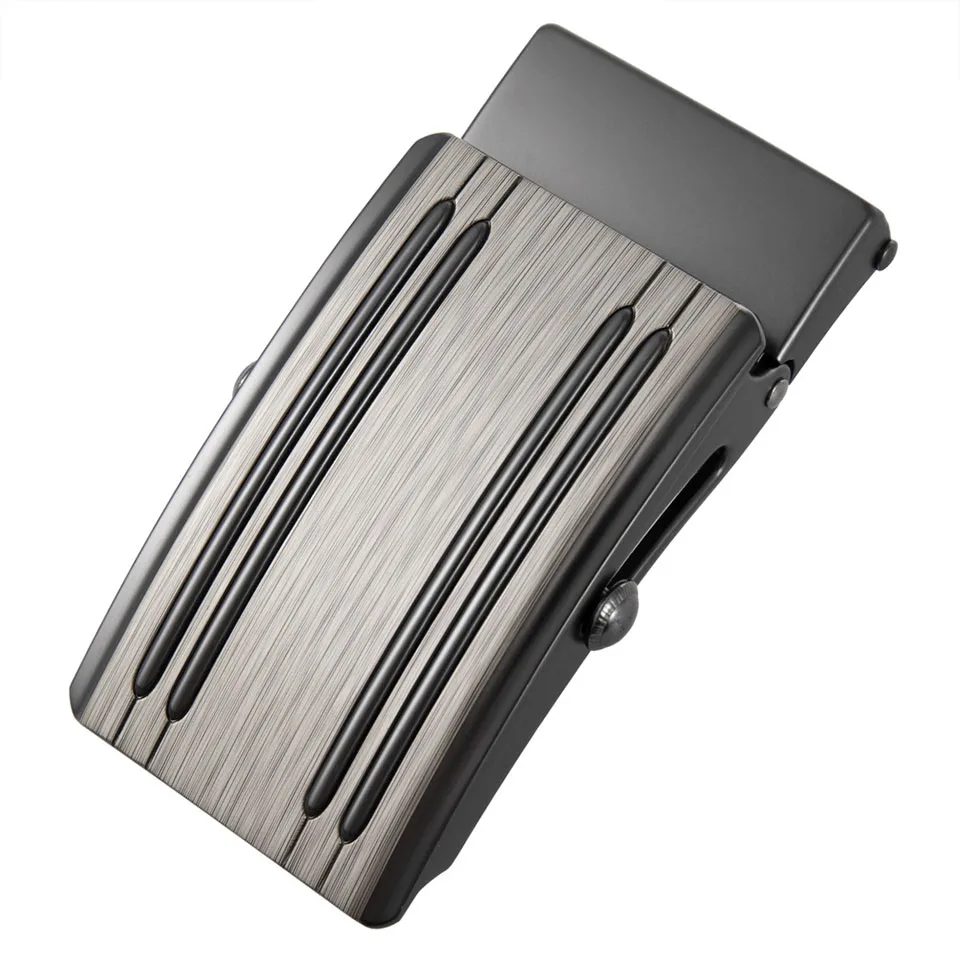 

Fashion Men's Zinc Alloy Roller Buckle Belt Automatic Buckle Gun Color 2146S