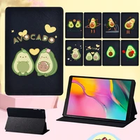 new tablet case for samsung galaxy tab s6 t860 t865 10 5s4 t830 t835s5e t720 t725s7 t870 t875 11 avocado leather stand cover