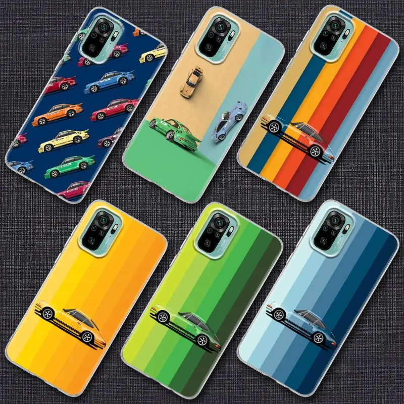 

Luxury Sport Car-P Phone Case For Xiaomi Redmi Note 9s 8 11 9 10 Pro 10s 11s Note 9s 8Pro K40 Cases Clear Cover Color is a Power