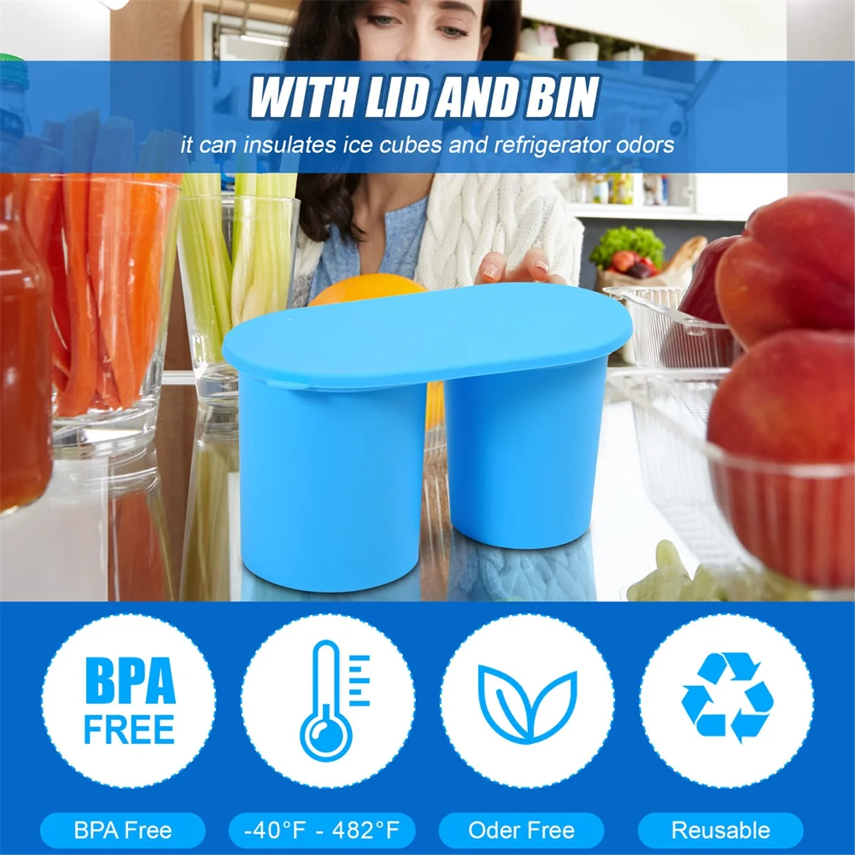 Силиконовый поднос для льда и форма 30 40 унций изготовления 2 полых цилиндров