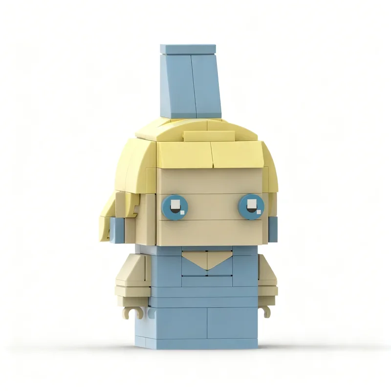 Набор из 132 деталей MOC Brickheadz: Синий Замок Принцессы — Конструктор, Архитектурная Модель, Подарок на Праздник, Креативная Идея для Сборки Своими Руками (art.: 3920db6b0fae2) - 3920db6b0fae2