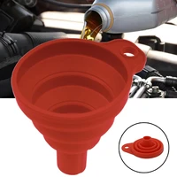 car engine funnel universal silicone liquid washer fluid change foldable portable auto oil petrol