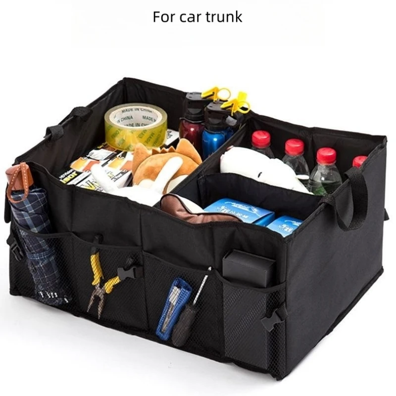 

Oxford Folding Storage Box Car Organizer Foldable Case Bag Basket Storage Containers Car Trunk Wardrobe Accessory Tools Closet