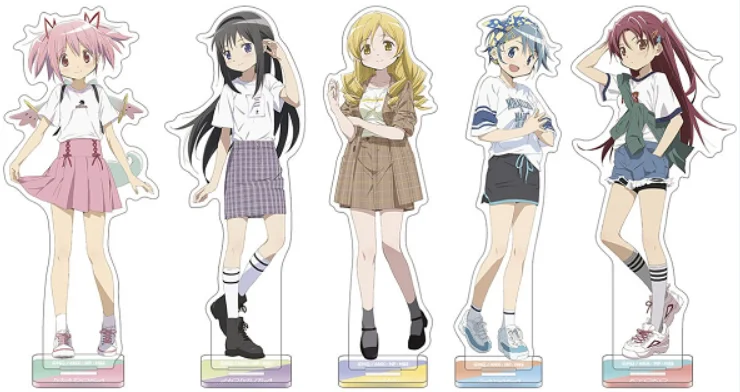 Anime Magia Record  Tamaki Iroha Nanami Yachiyo Togame Momoko Cosplay PVC  Acrylic Figure Stand Figure Brinquedos Kids Gift 1441