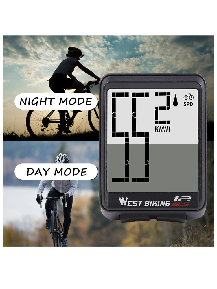 

New 1pc Wireless Wired Bike Computer Backlight Speedometer Odometer Waterproof Luminous Tachymeter Cycling Stopwatch