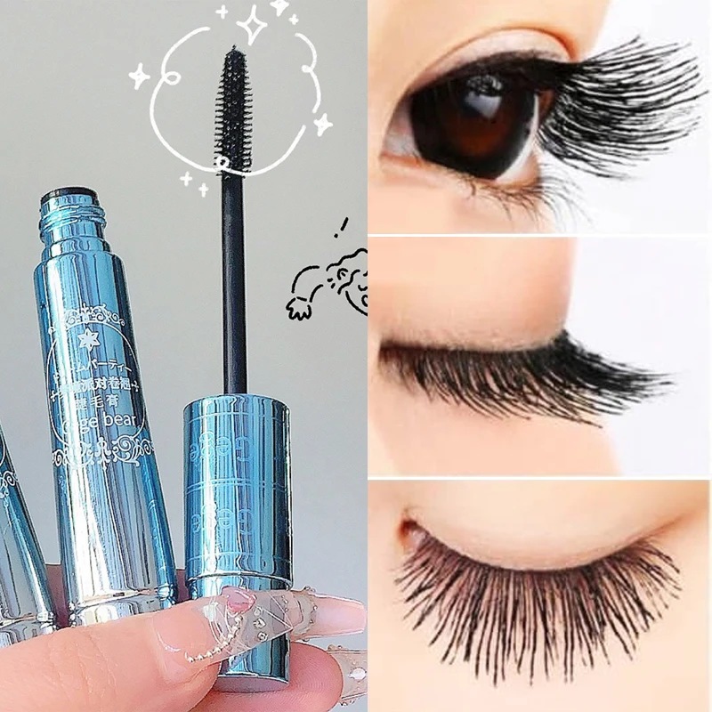 

Silk Fiber Mascara Waterproof Long Lasting Lengthening Lash Eyelash Extension Black Curling Fast Eye Lashes Brush Beauty Makeup