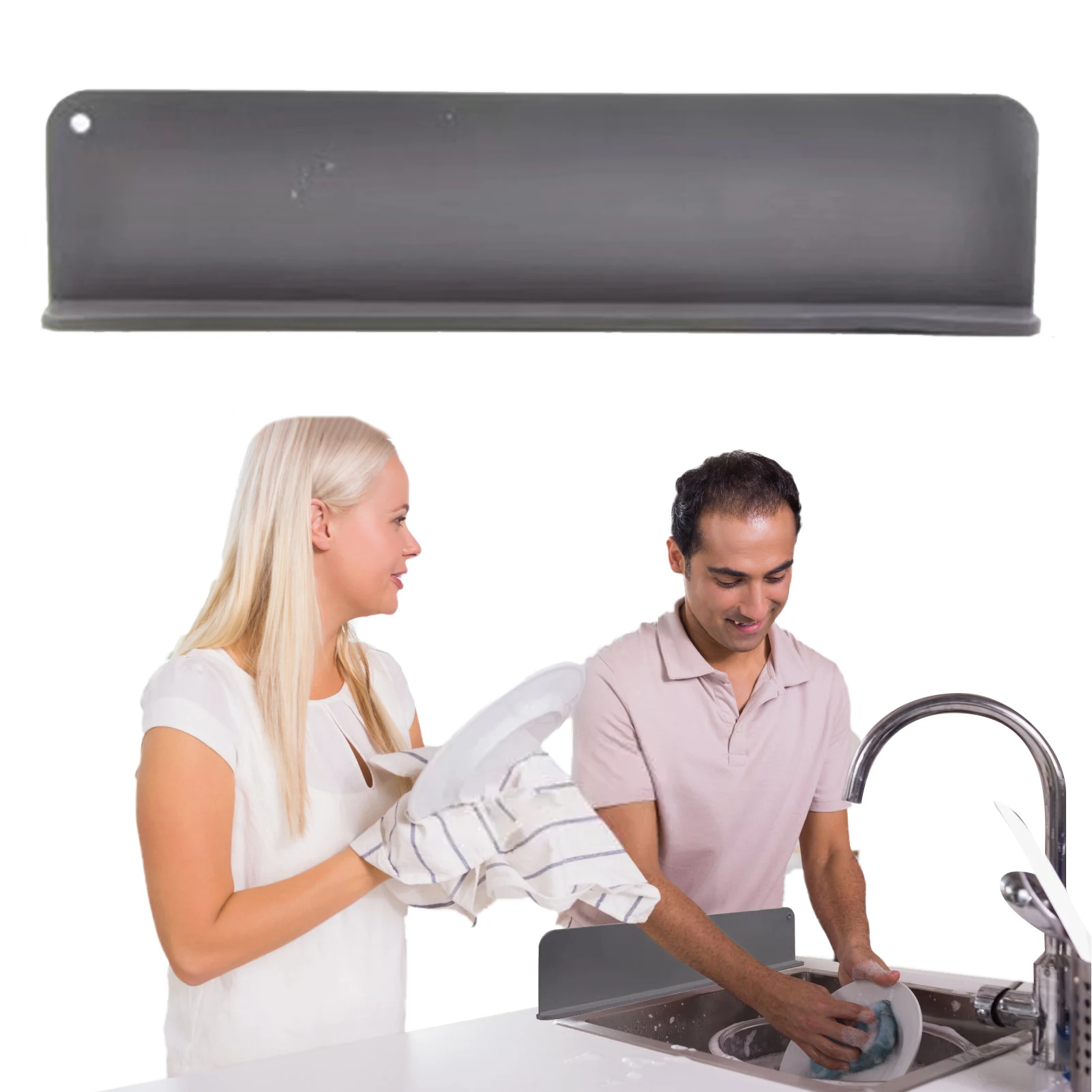 

Силиконовая защита от брызг на раковину, Силиконовая защита от брызг воды, силиконовая перегородка для мытья посуды с присоской, сильное вс...