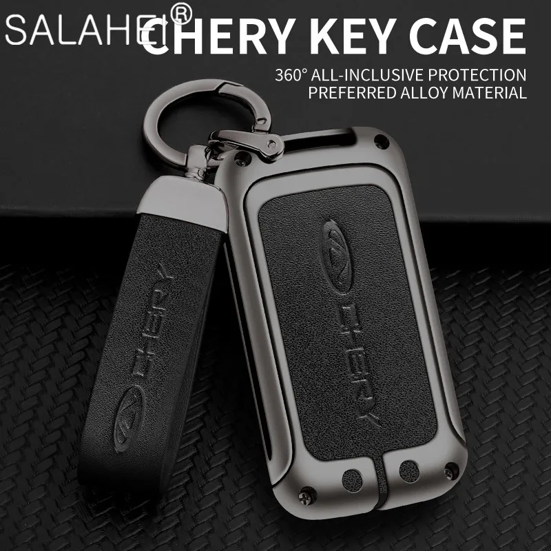 

Zinc Alloy Car Key Case For Chery Tiggo 3 5X 4 8 Glx 7 2019 2020 Arrizo Smart Keyless Remote Fob Case Keychain Holder Protect