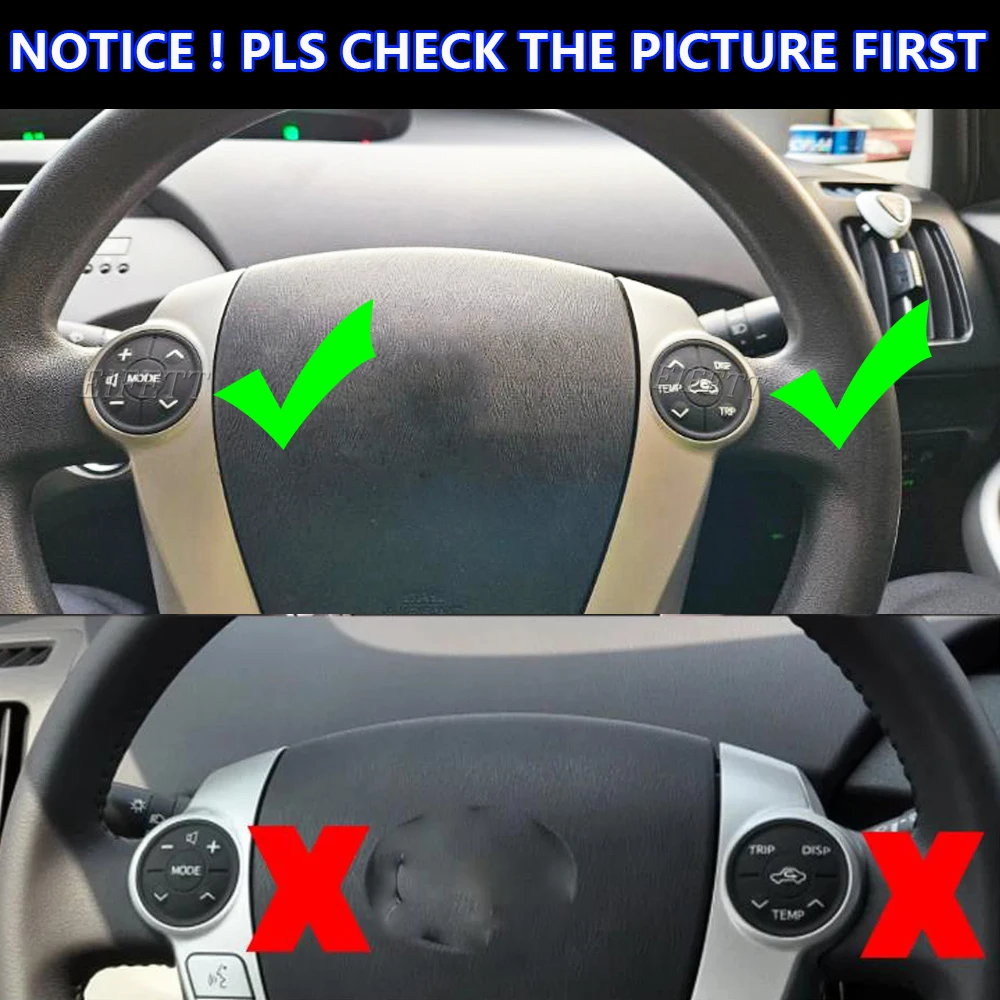 Многофункциональная кнопка управления громкостью телефона на руль для Toyota Prius C