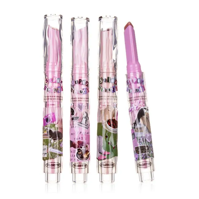 Новинка губная помада в форме сердца цветок Желейный водный блеск для губ