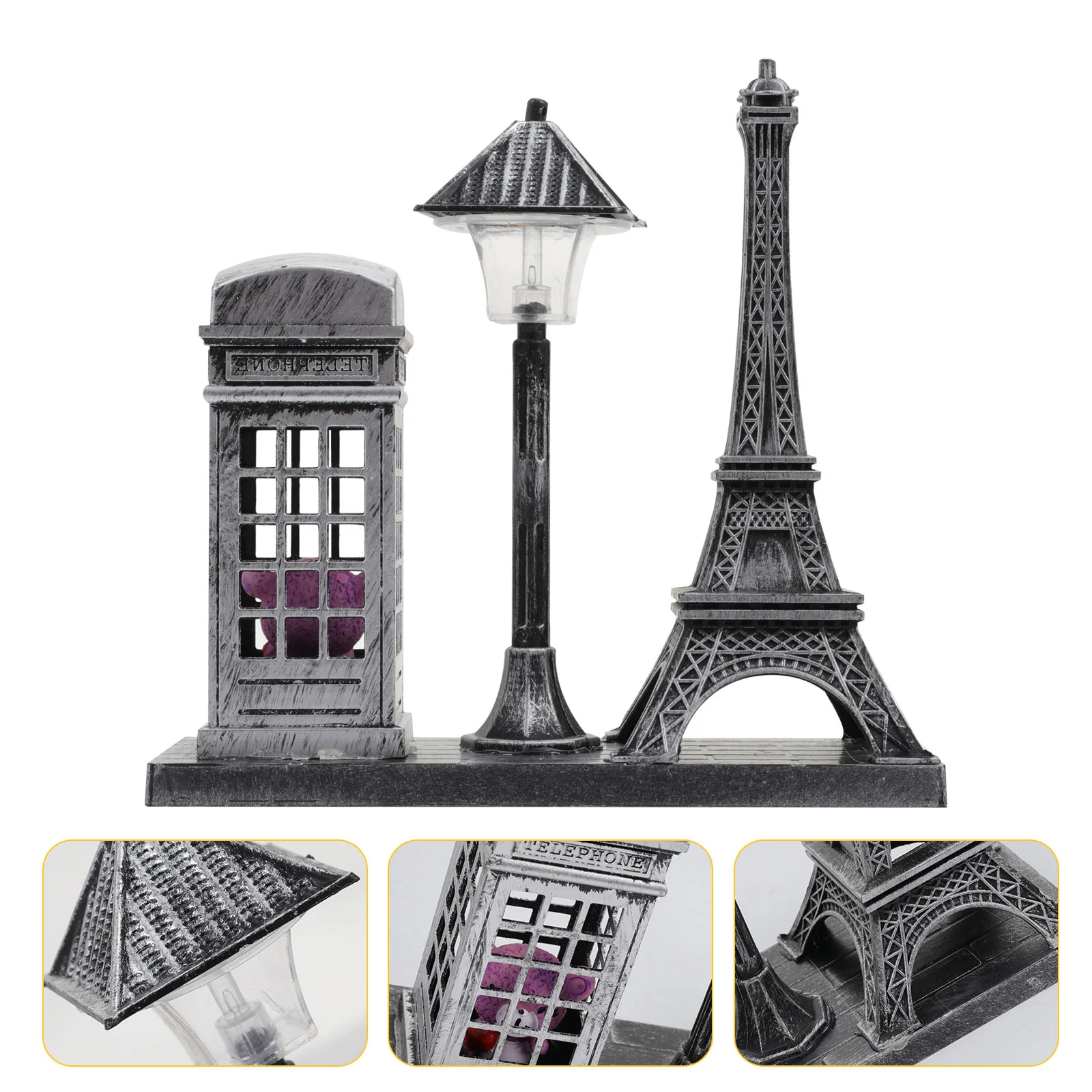 

Night Light Street Lamp Ornament Retro Home Decor Mini Dollhouse Accessories Decorative Lights