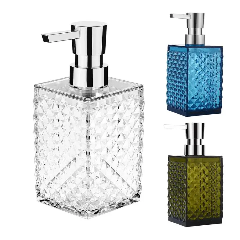 

Clear Shampoo Dispenser Transparent Acrylic Shampoo Refillable Boxes Liquid Container Clear Shampoo Dispenser Bathroom Accessory