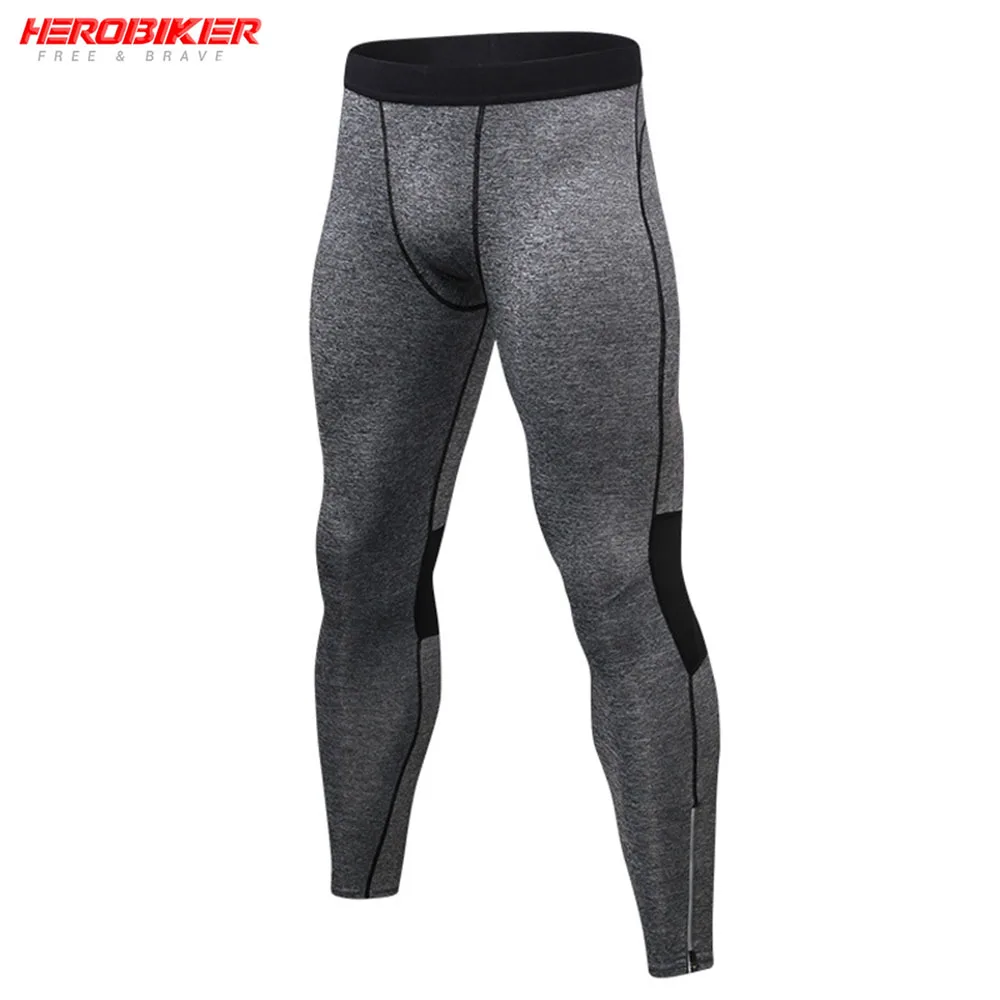 

HEROBIKER Compression Underwear Tight Pants Running Sports Gym Fitness Pants Motocross Base Layers Quick-drying Men Leggings