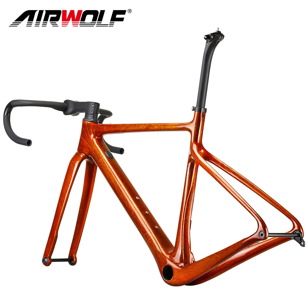 Airwolf карбоновый гравийный каркас 700 * 40C дисковый тормоз A5 700C полностью