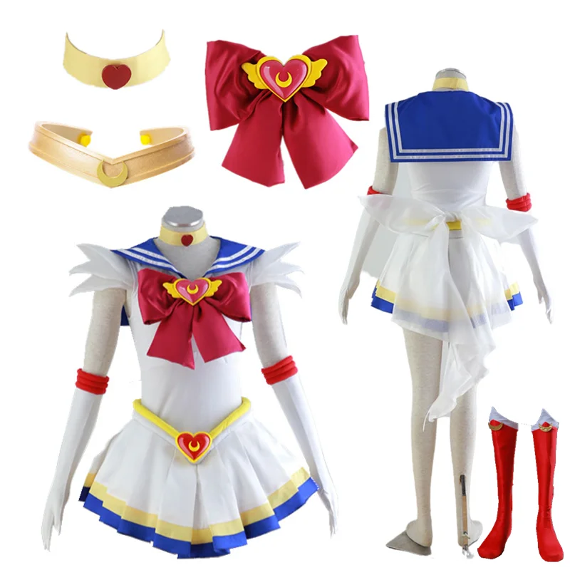 

Anime Cosplay Sailor Stars Tsukino Usagi SuperS Dress Cosplay Costume cosplay Halloween