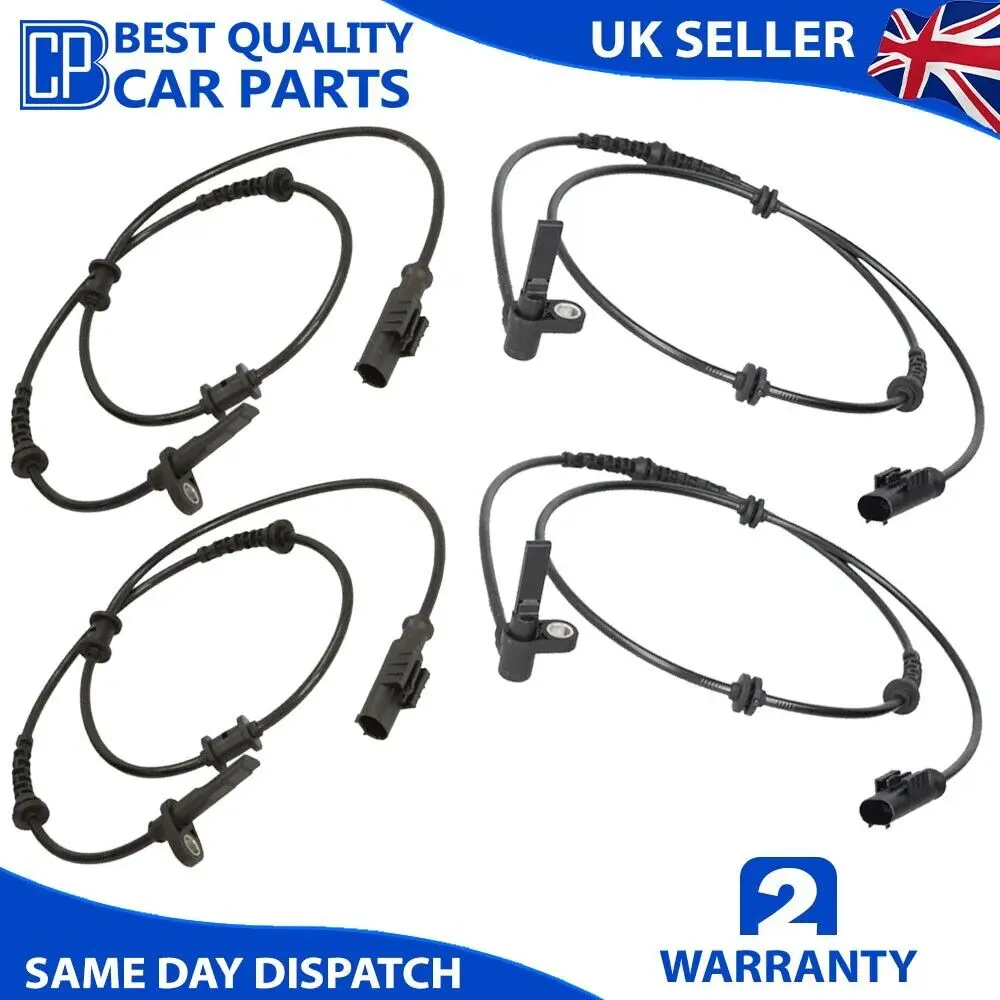 

4X FRONT & REAR ABS SENSOR FOR FIAT DUCATO PEUGEOT BOXER CITROEN RELAY 2006-ON