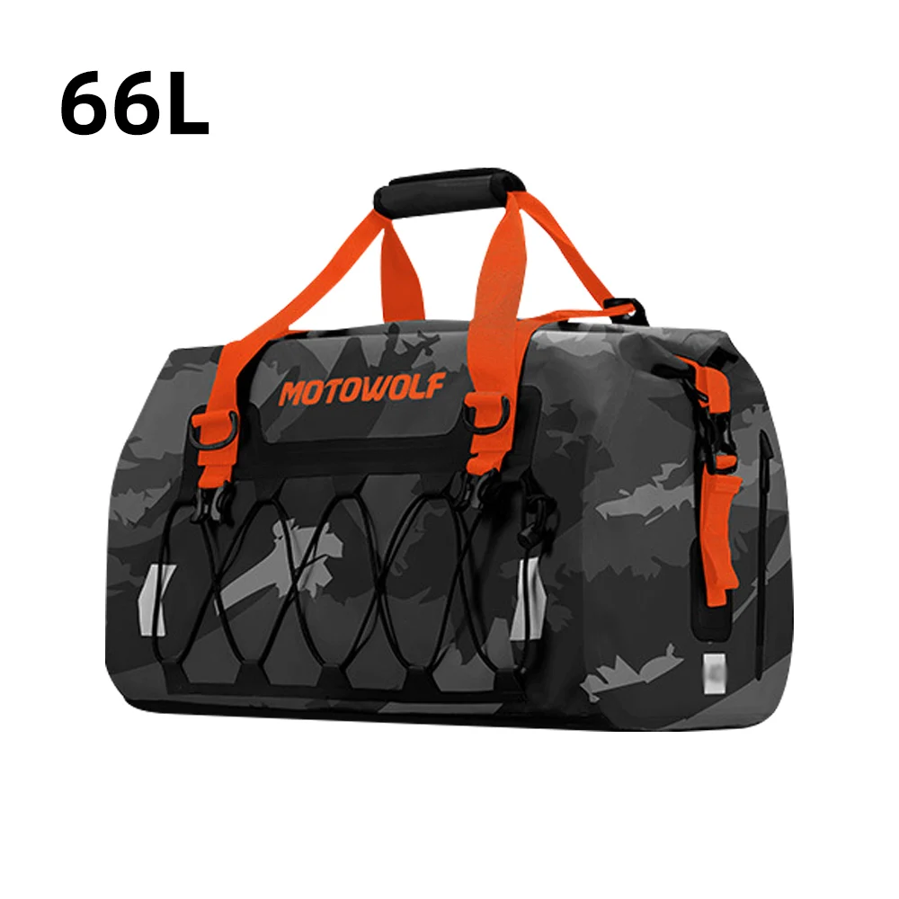 

Водонепроницаемая Универсальная Сумка Для Мотоцикла 40л/66л/90л, Задняя Сумка На Сиденье, Спортивная Сумка Для Велосипеда