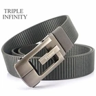 2021 модные джинсы нейлоновые ремень для мужчин металлической пряжкой автоматического Повседневный Регулируемый прочный ковбойский утепленный пояс спортивных аксессуаров