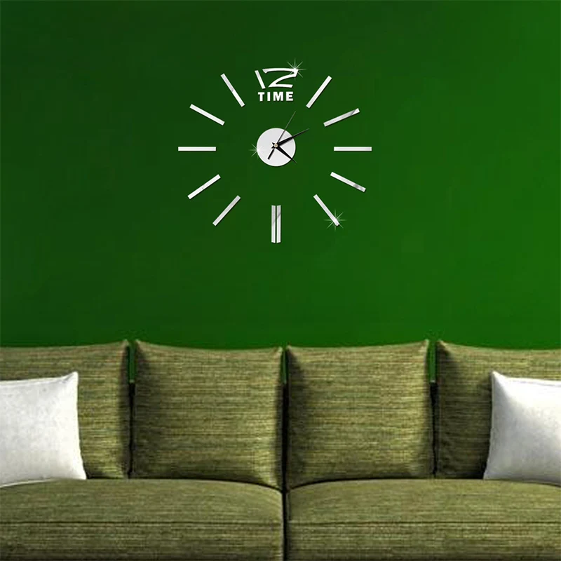 

3D Wall Clock Modern Minimalist Wall Clock Living Room Bedroom DIY Wall Clock Mute Acrylic Luminous Wall Sticker Clock Decorac
