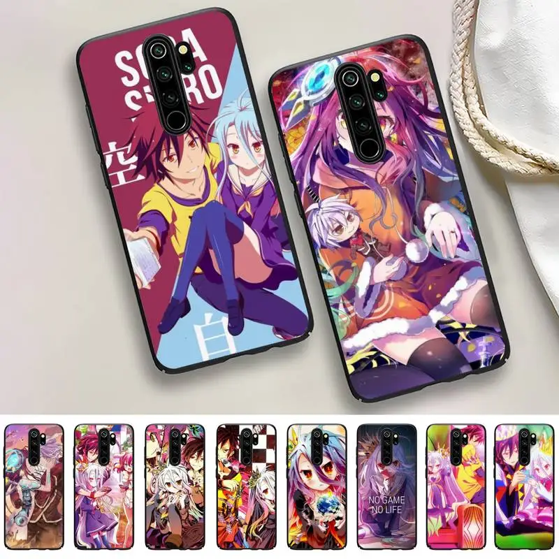 

No Game NO life Phone Case for Redmi 5 6 7 8 9 A 5plus K20 4X S2 GO 6 K30 pro