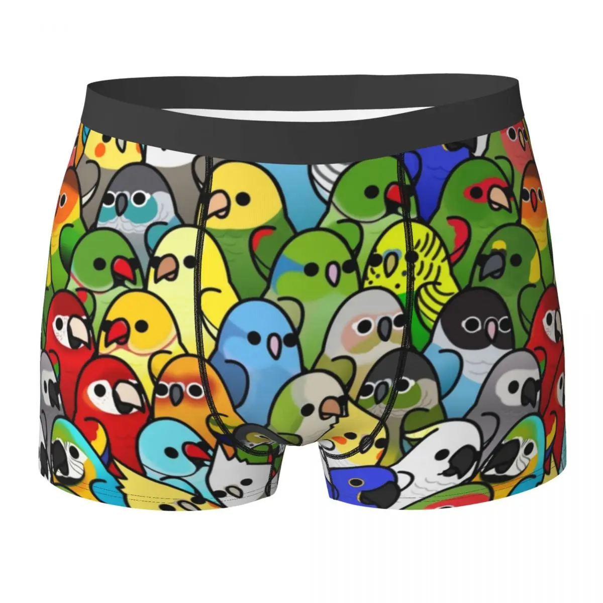 

Too Many Birds Men's Underwear Cute Bird Squad Boxer Briefs Shorts Panties Funny Breathable Underpants for Male