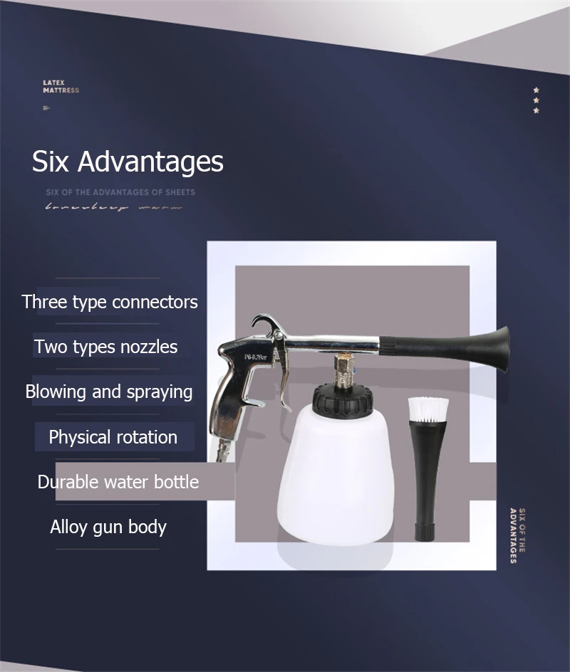 Car High Pressure Washer Automobiles Water Gun Dry Cleaning Deep Clean Washing Accessories Tornado Tool Styling | Автомобили и