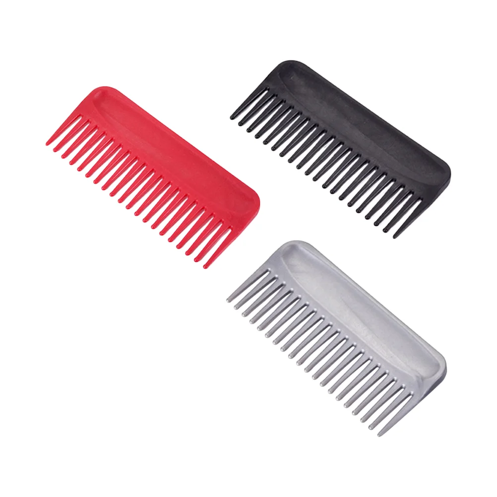 

3 Pcs Hairdressing Comb Combs Women Haircut Styling Without Handle Plastic Brush