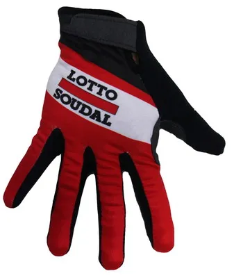 

Winter Fleece Thermal 2016 LOTTO SOUDAL Team One Pair Full Finger Cycling Jersey Gloves MTB Road Mountain Gel Gloves