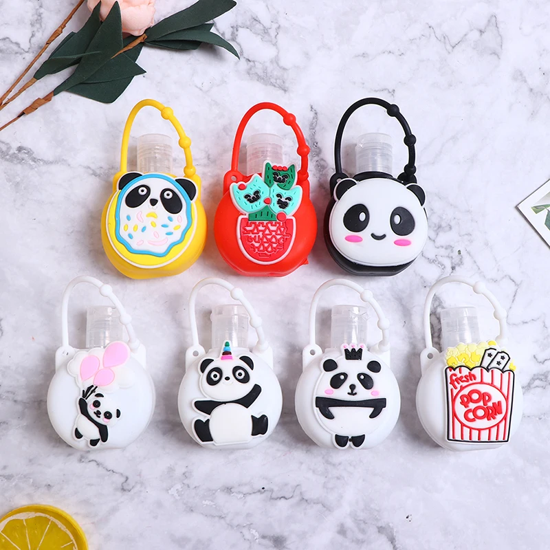 

Cartoon Silicone Mini Hand Sanitizer Holder Travel Portable Safe Gel Holder Hangable Liquid Soap Dispenser Containers For Kids