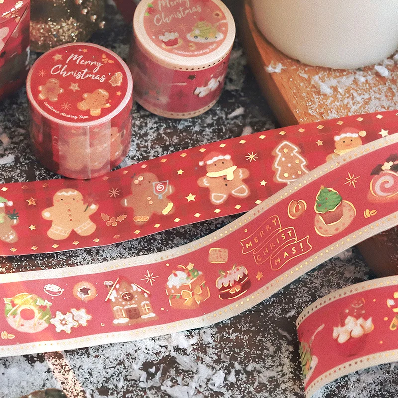 

Retro Christmas Eve Snowflake Decorative Adhesive Tape Masking Washi Tape Diy Scrapbooking Sticker Label Japanese Stationery
